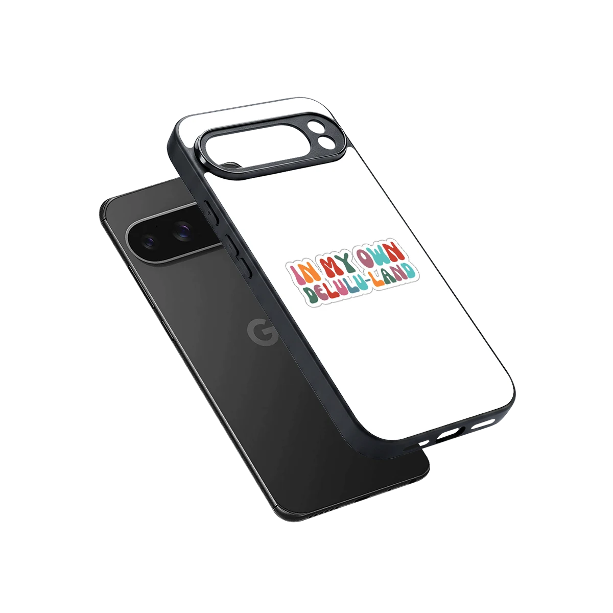 Delulu Land sleek google pixel 10 pro xl cover with tempered glass back and TPU edges