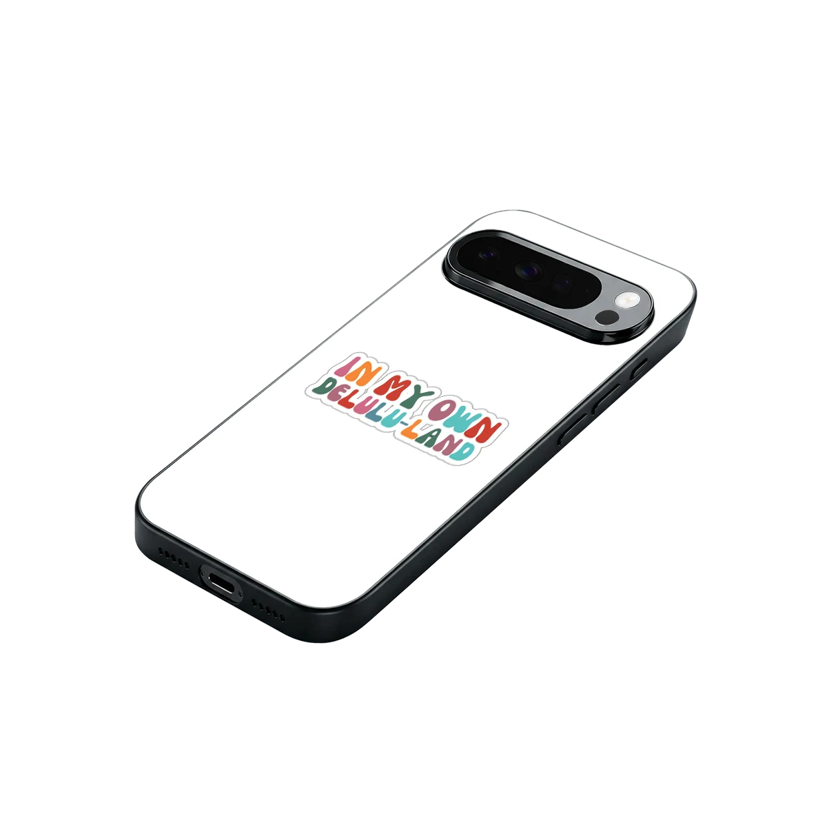 Delulu Land stylish phone case for google pixel 10 pro xl | glossy glass and slim fit
