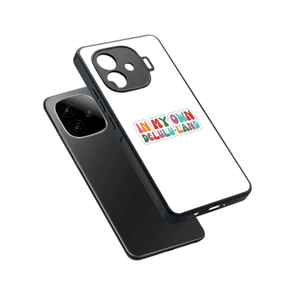 Delulu Land sleek iqoo neo 10r 5g cover with tempered glass back and TPU edges