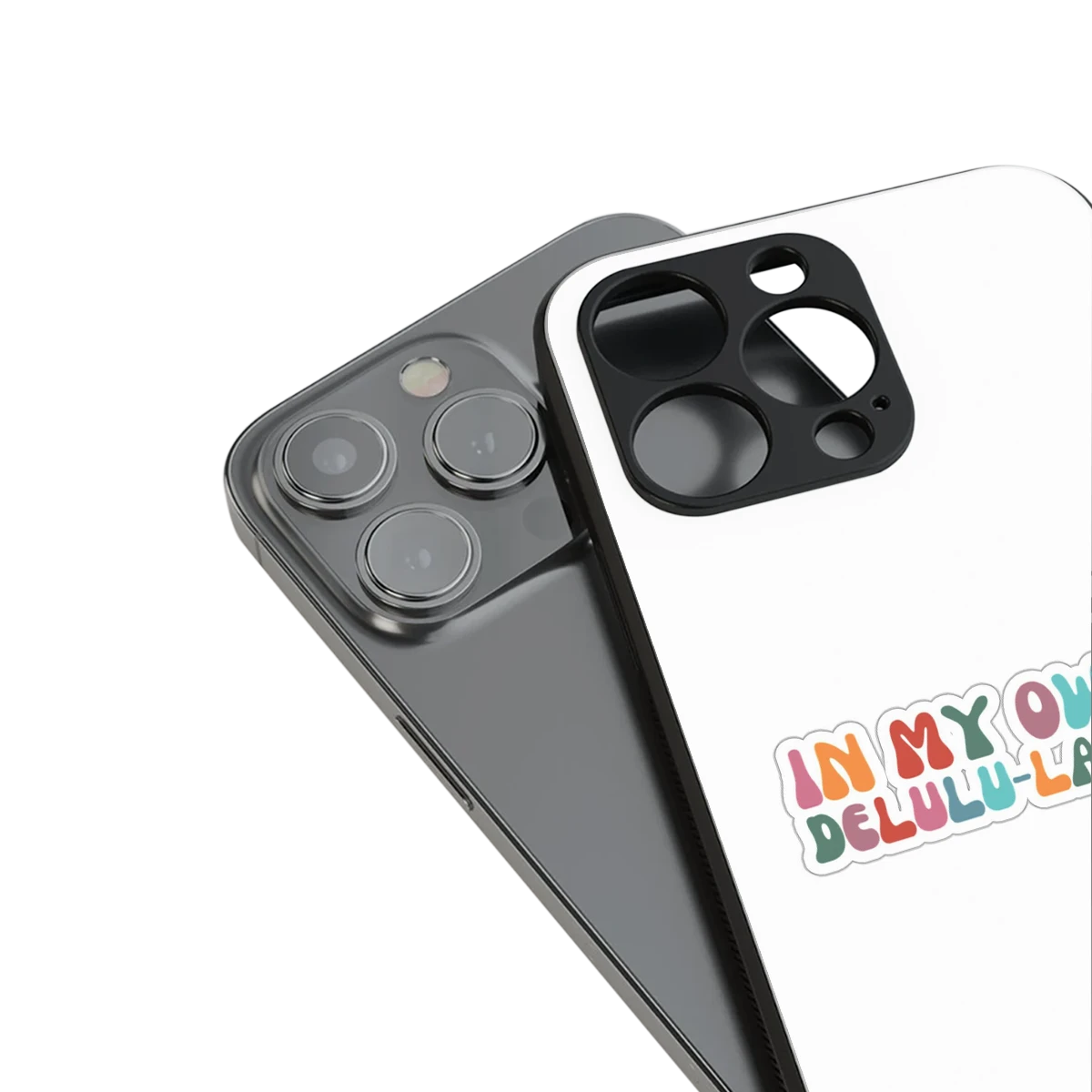 Delulu Land stylish phone case for iphone 13 | glossy glass and slim fit