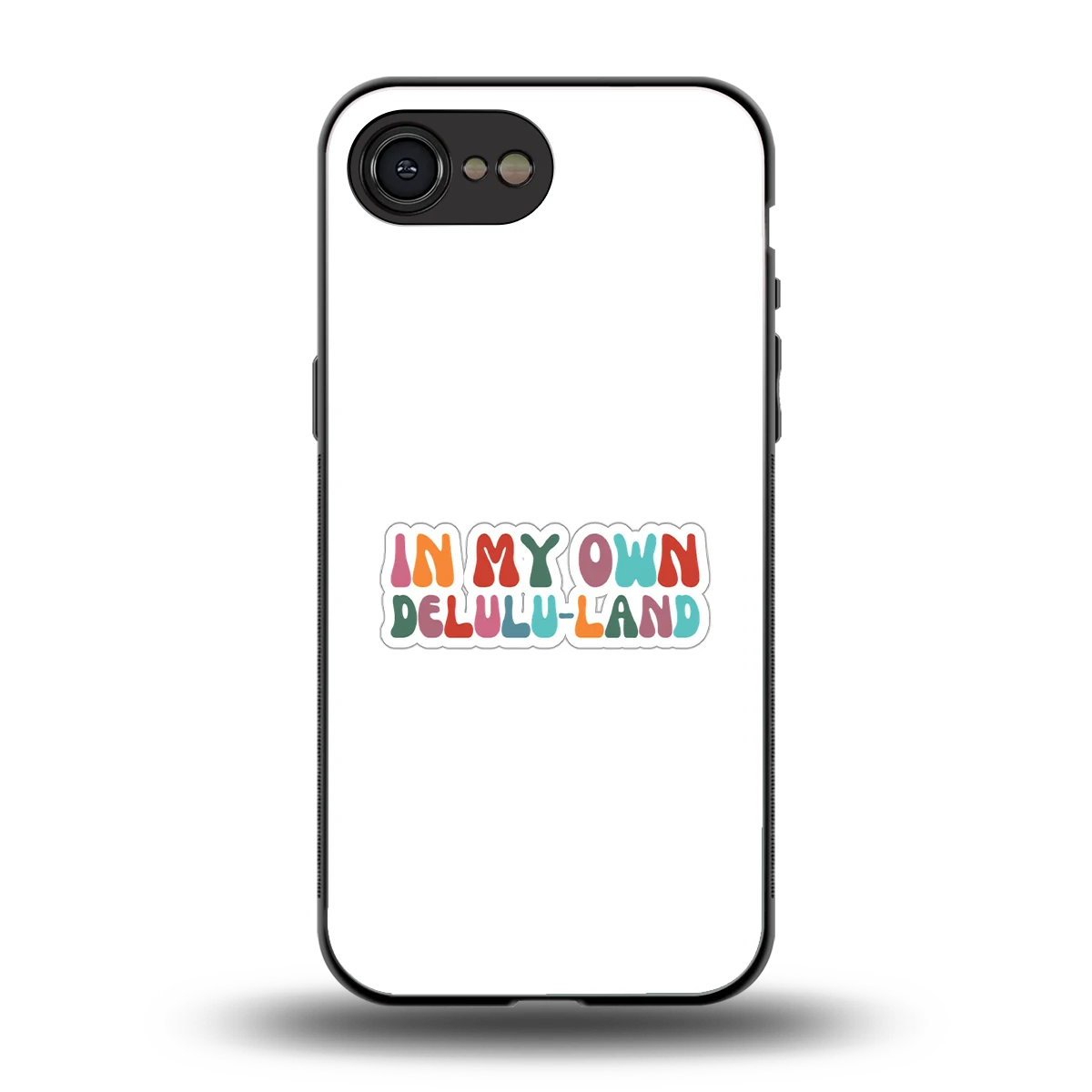 Delulu Land back phone cover | glass case for iphone 16e