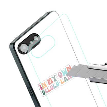 Delulu Land stylish phone case for iphone 16e | glossy glass and slim fit
