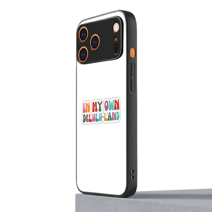 Delulu Land iphone 17 pro max mobile cover | shockproof glass phone case