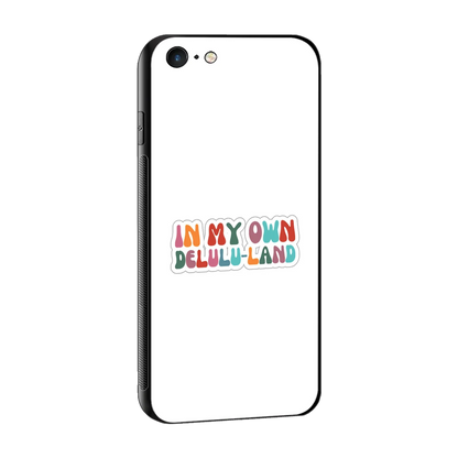 Delulu Land sleek iphone 6s plus cover with tempered glass back and TPU edges