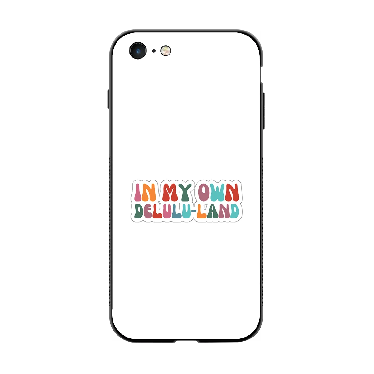 Delulu Land back phone cover | glass case for iphone 6