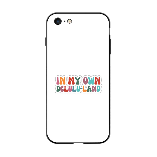 Delulu Land back phone cover | glass case for iphone 6