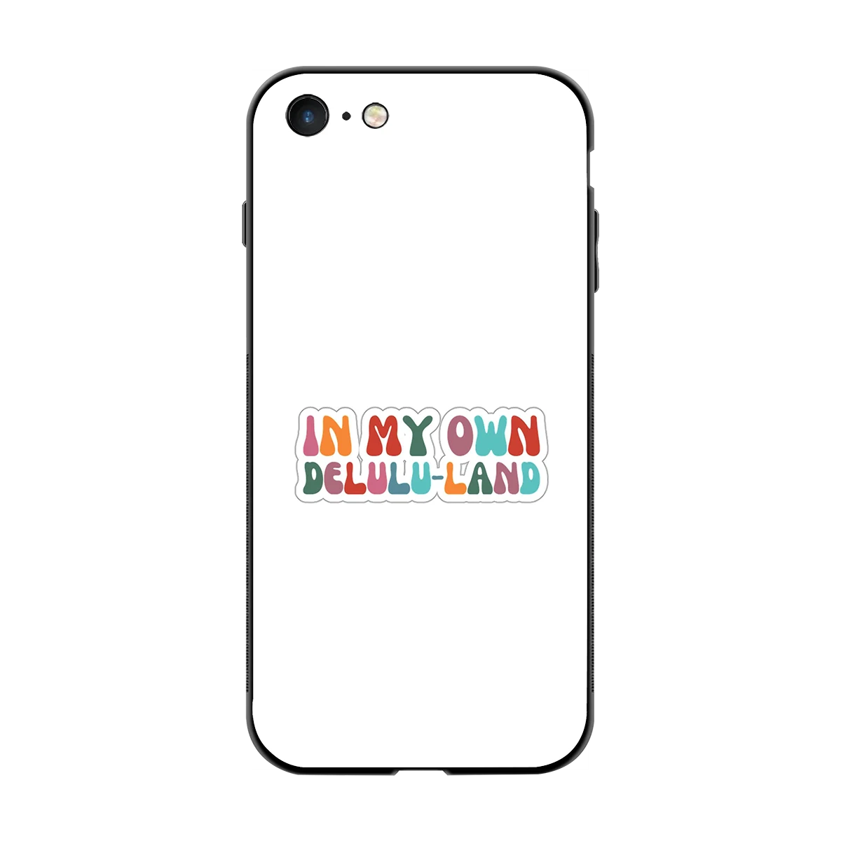 Delulu Land back phone cover | glass case for iphone 7