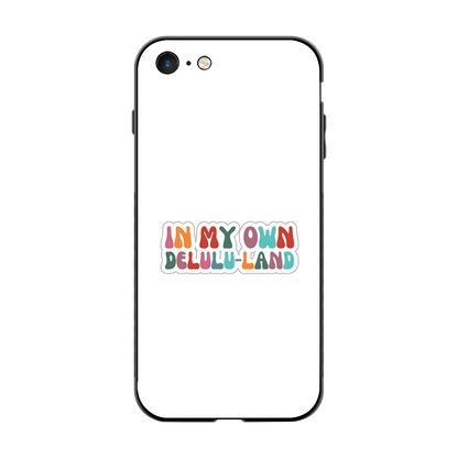Delulu Land back phone cover | glass case for iphone 7