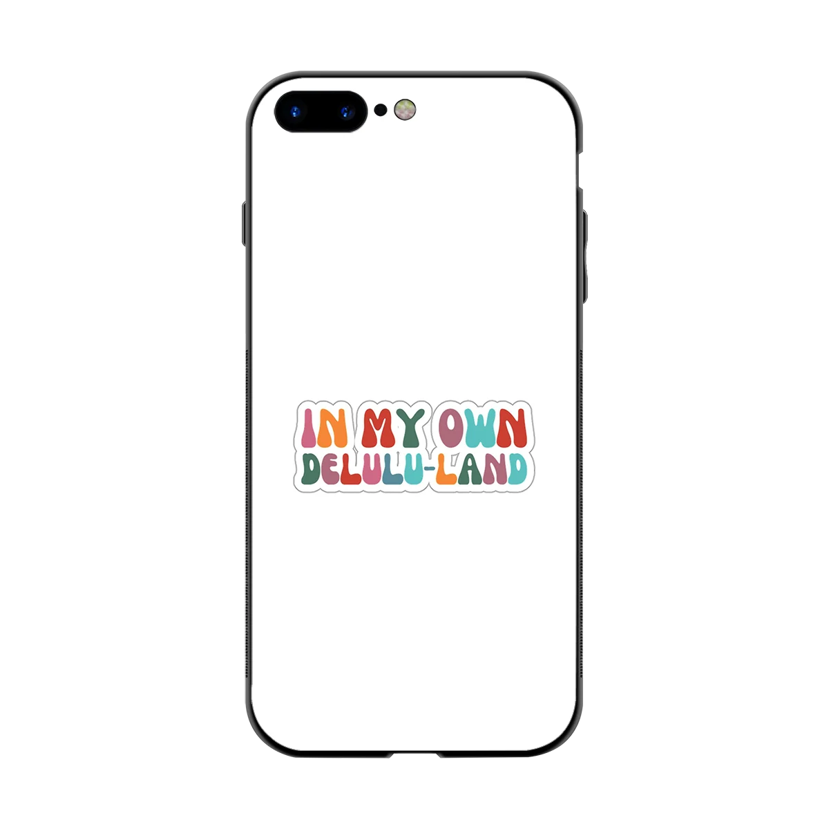 Delulu Land back phone cover | glass case for iphone 7 plus