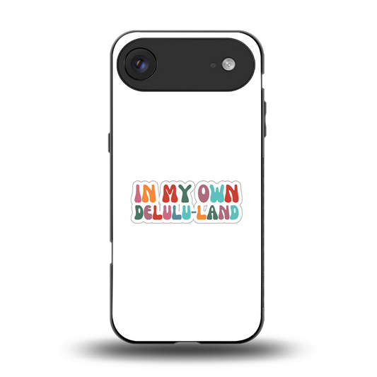 Delulu Land back phone cover | glass case for iphone air