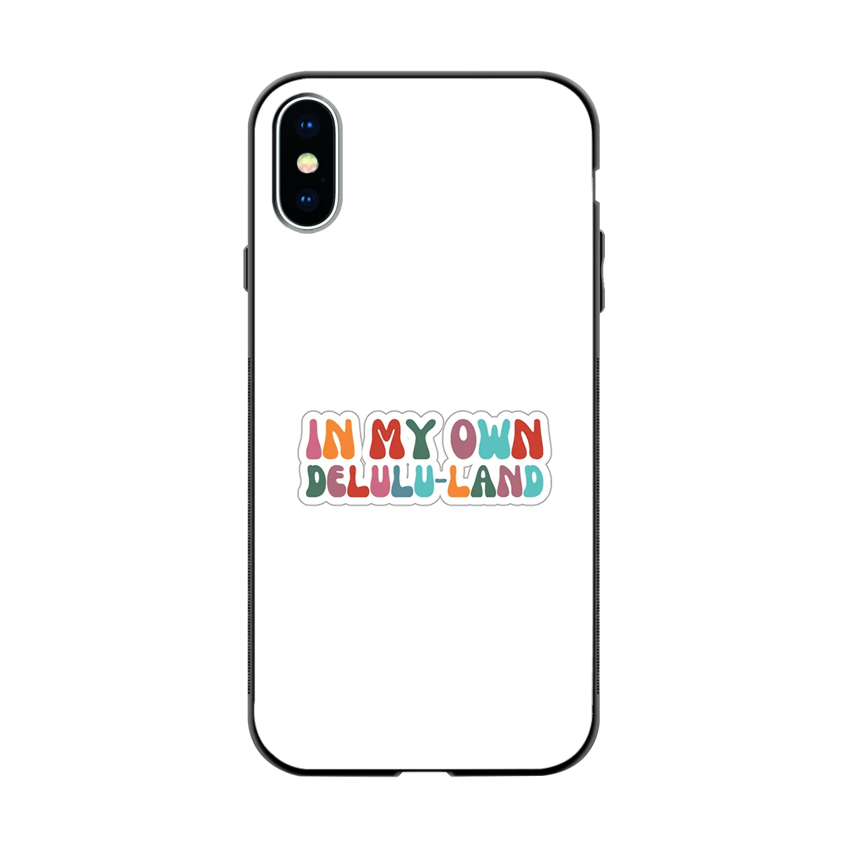 Delulu Land back phone cover | glass case for iphone x