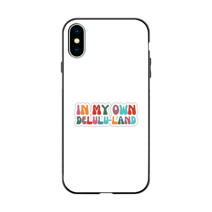 Delulu Land back phone cover | glass case for iphone x