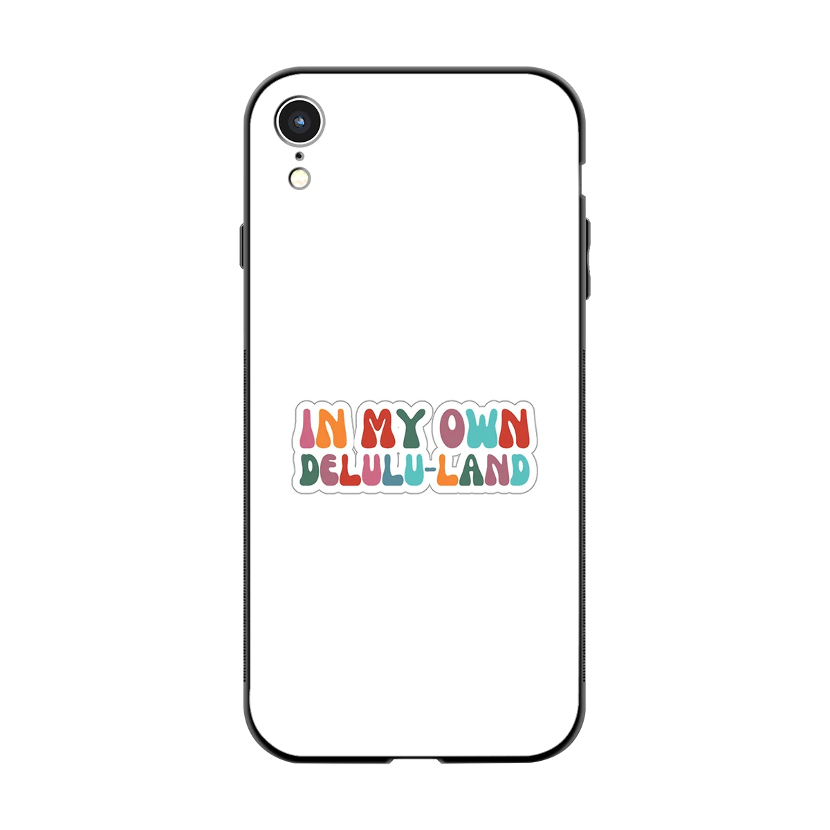 Delulu Land back phone cover | glass case for iphone xr