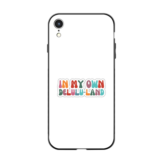 Delulu Land back phone cover | glass case for iphone xr
