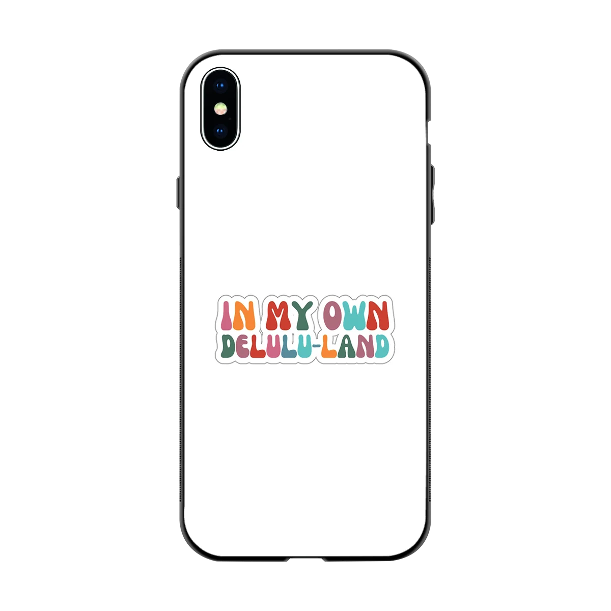 Delulu Land back phone cover | glass case for iphone xs max