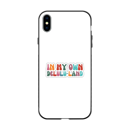 Delulu Land back phone cover | glass case for iphone xs max