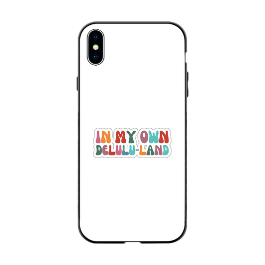 Delulu Land back phone cover | glass case for iphone xs max