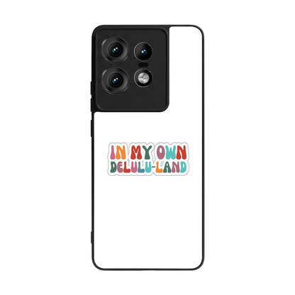 Delulu Land back phone cover | glass case for motorola edge 50 pro