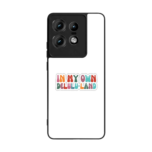 Delulu Land back phone cover | glass case for motorola edge 50 pro