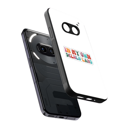 Delulu Land sleek nothing phone 2a cover with tempered glass back and TPU edges