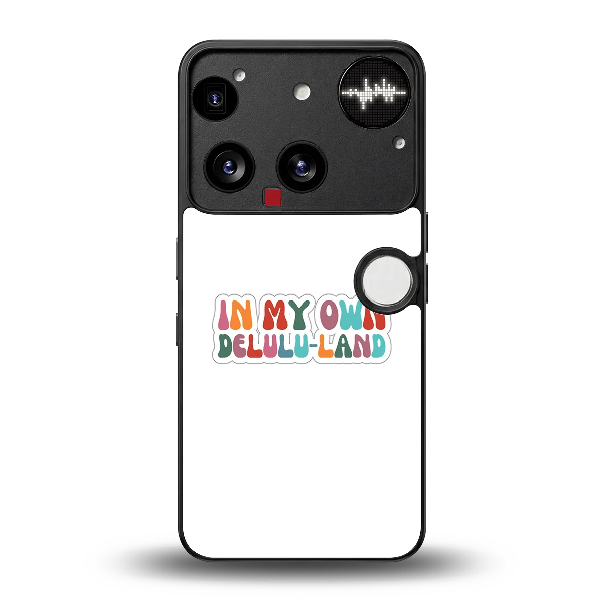 Delulu Land back phone cover | glass case for nothing phone 3