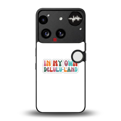 Delulu Land back phone cover | glass case for nothing phone 3