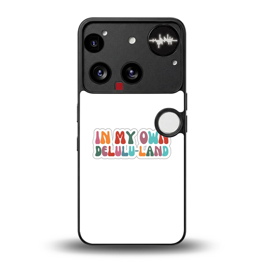 Delulu Land back phone cover | glass case for nothing phone 3