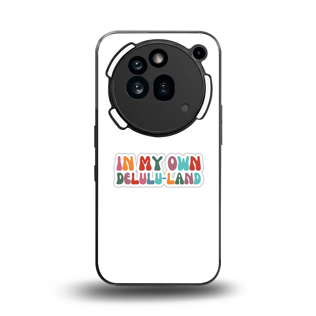 Delulu Land back phone cover | glass case for nothing phone 3a pro