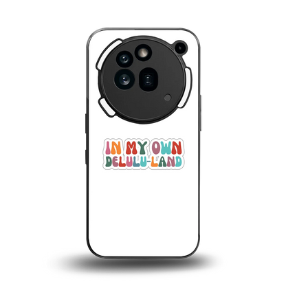 Delulu Land back phone cover | glass case for nothing phone 3a pro