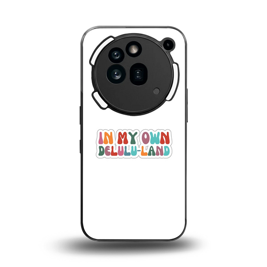 Delulu Land back phone cover | glass case for nothing phone 3a pro