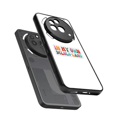 Delulu Land sleek nothing phone 3a pro cover with tempered glass back and TPU edges
