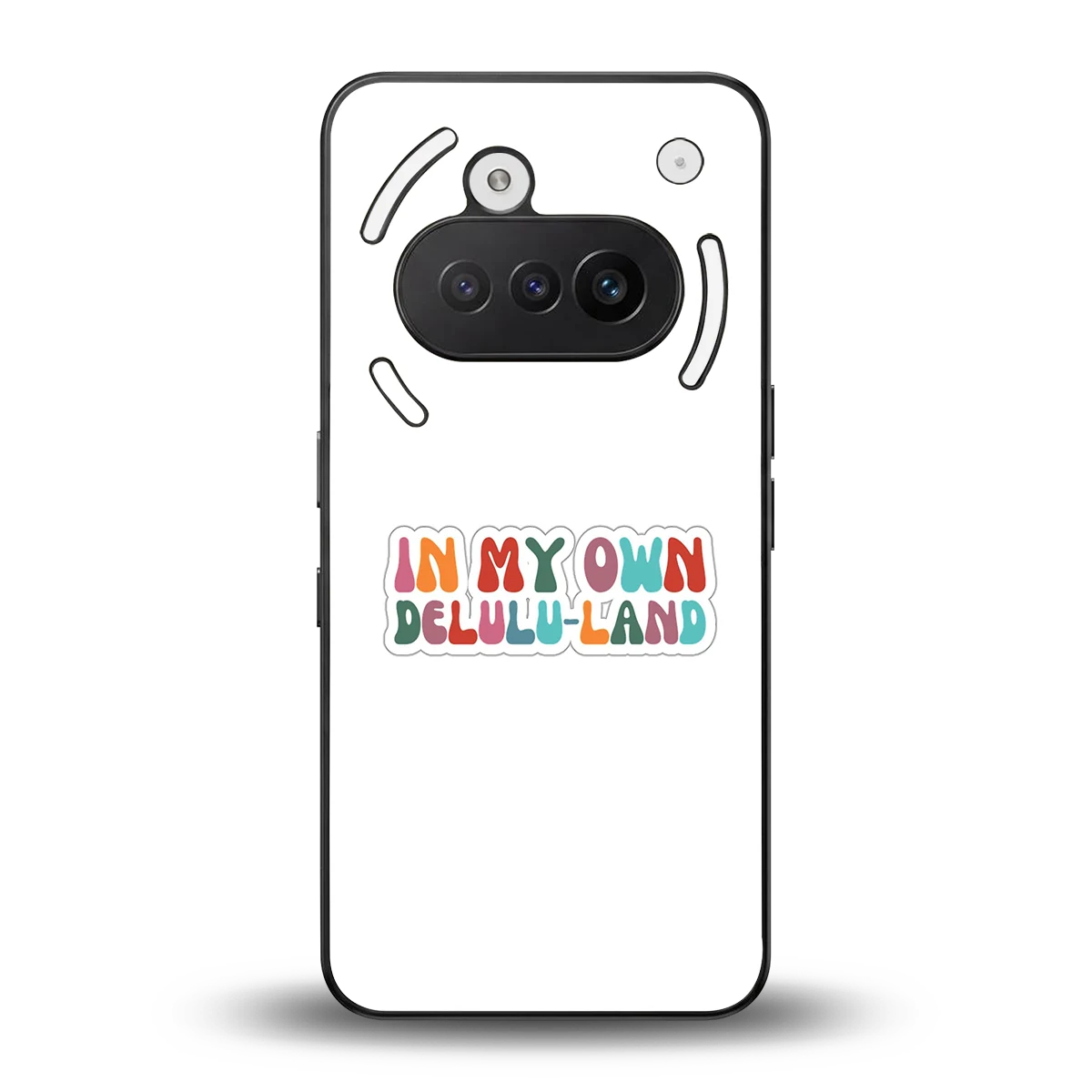 Delulu Land back phone cover | glass case for nothing phone 3a