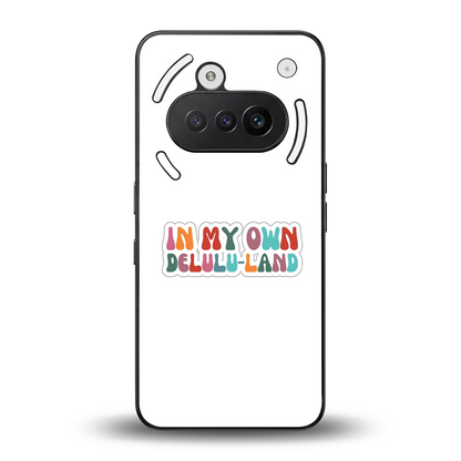 Delulu Land back phone cover | glass case for nothing phone 3a