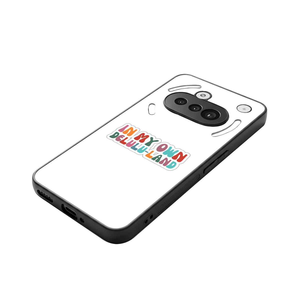 Delulu Land stylish phone case for nothing phone 3a | glossy glass and slim fit