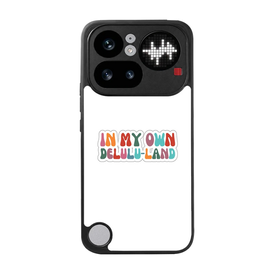 Delulu Land back phone cover | glass case for nothing phone 4a pro