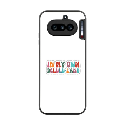 Delulu Land back phone cover | glass case for nothing phone 4a