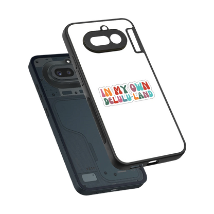 Delulu Land sleek nothing phone 4a cover with tempered glass back and TPU edges