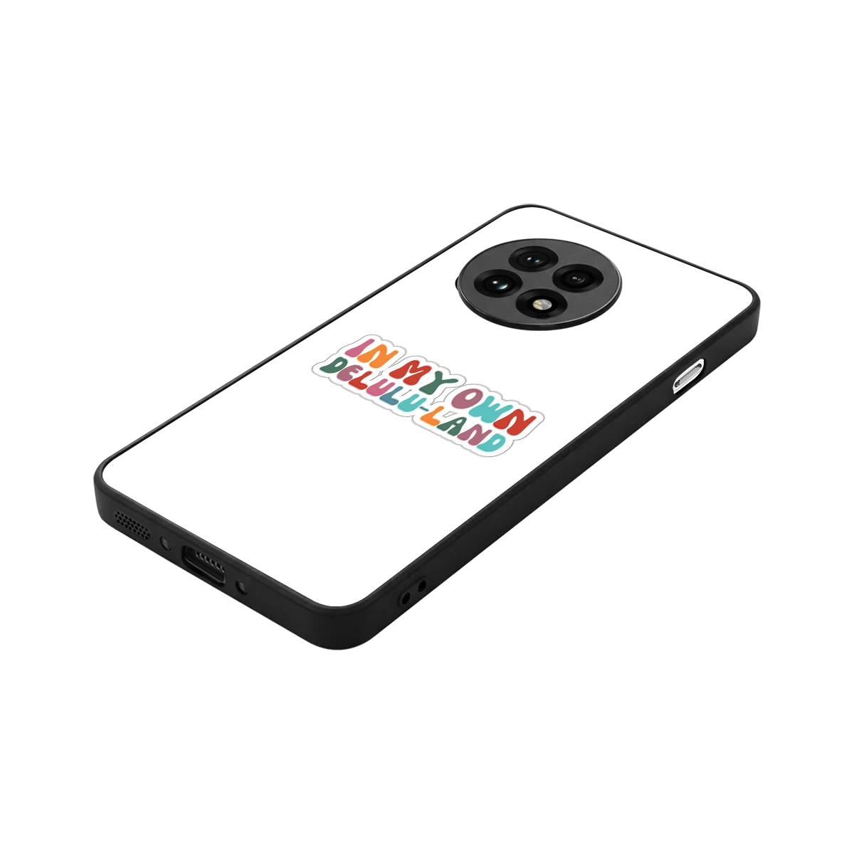 Delulu Land stylish phone case for oneplus 13r | glossy glass and slim fit