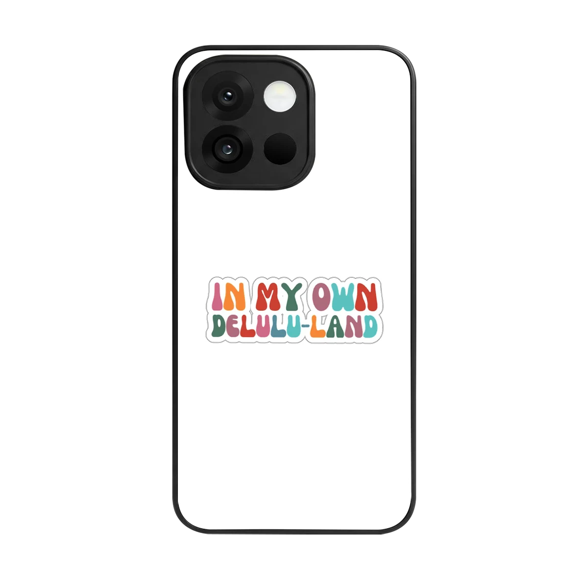 Delulu Land back phone cover | glass case for oneplus 13s