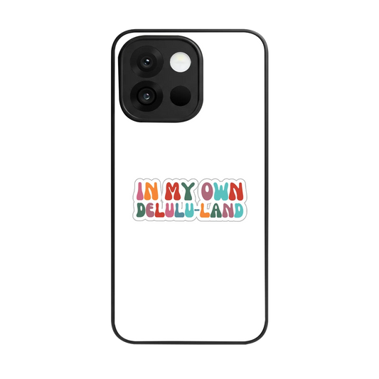 Delulu Land back phone cover | glass case for oneplus 13s