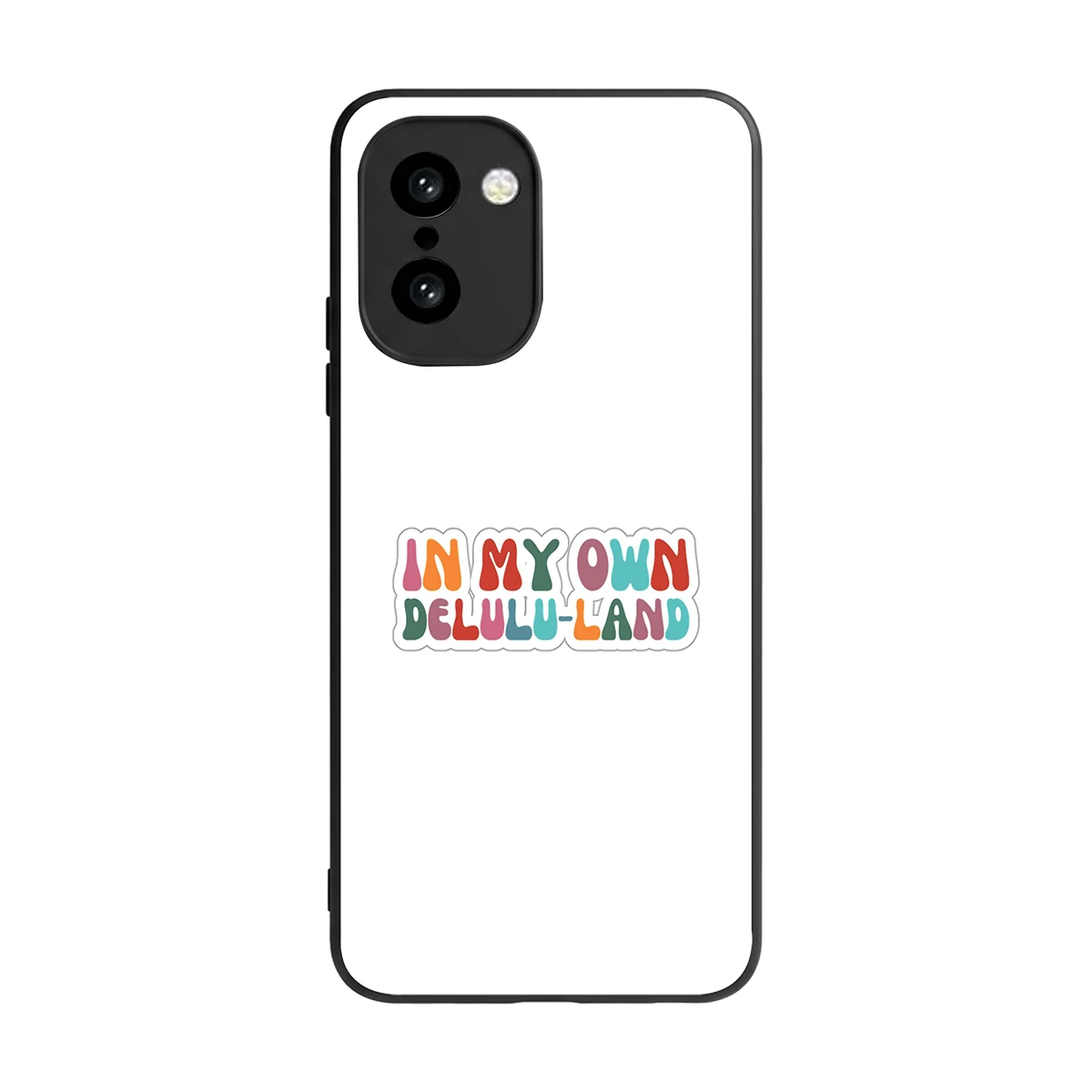 Delulu Land back phone cover | glass case for oneplus 15r