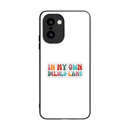 Delulu Land back phone cover | glass case for oneplus 15r