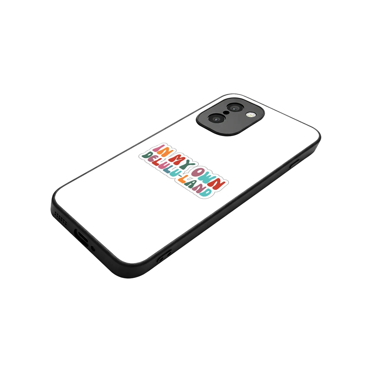 Delulu Land stylish phone case for oneplus 15r | glossy glass and slim fit