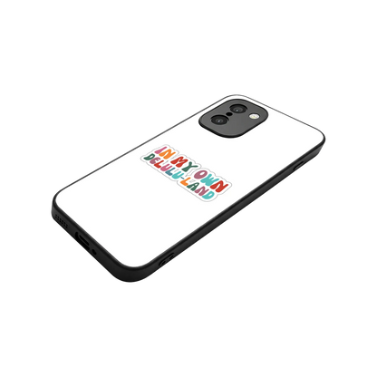 Delulu Land stylish phone case for oneplus 15r | glossy glass and slim fit