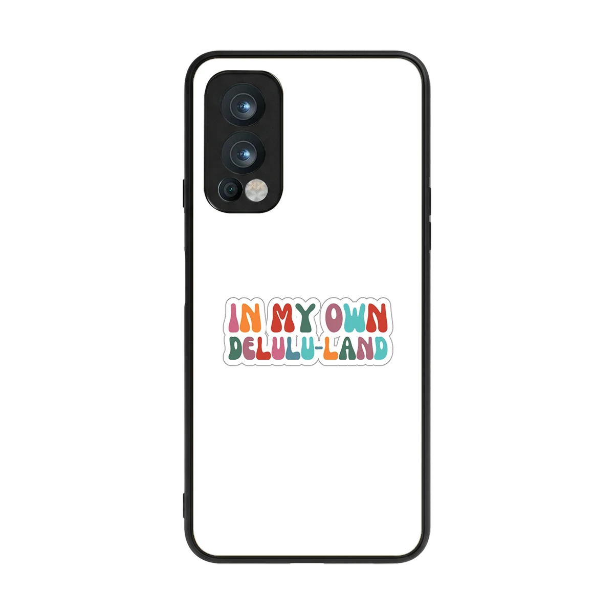 Delulu Land back phone cover | glass case for oneplus nord 2