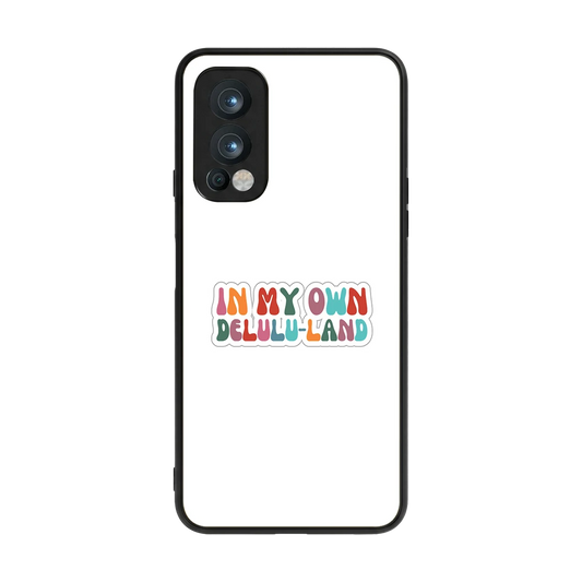 Delulu Land back phone cover | glass case for oneplus nord 2