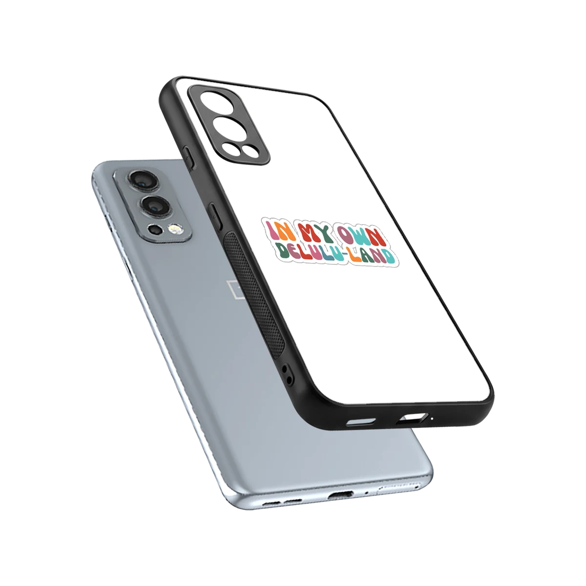 Delulu Land sleek oneplus nord 2 cover with tempered glass back and TPU edges