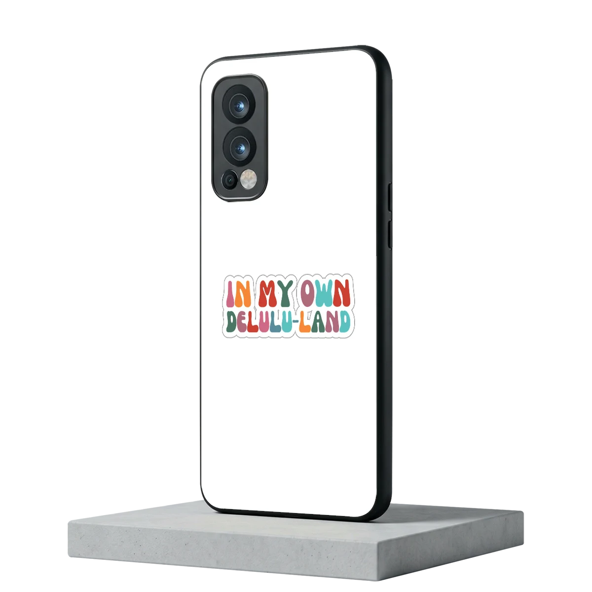 Delulu Land oneplus nord 2 mobile cover | shockproof glass phone case