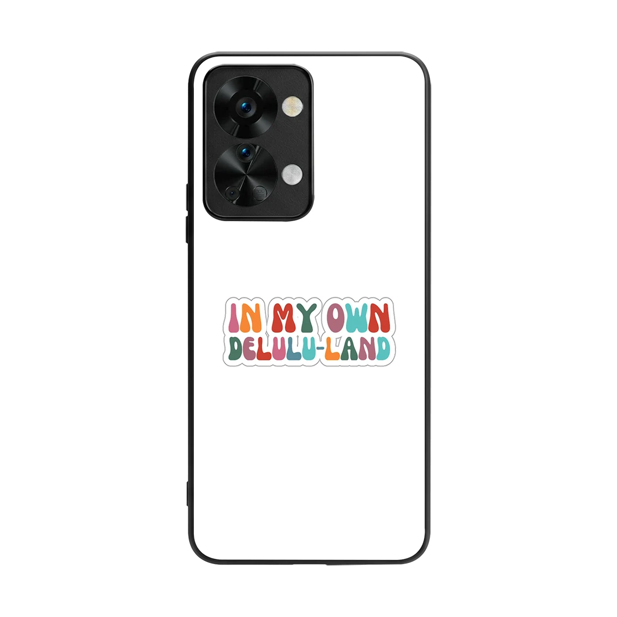 Delulu Land back phone cover | glass case for oneplus nord 2t