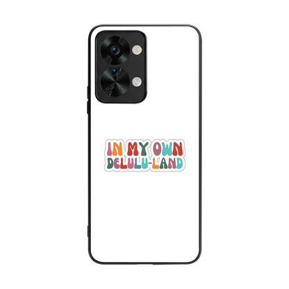 Delulu Land back phone cover | glass case for oneplus nord 2t